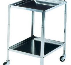 CARRELLO IN ACCIAIO INOX cm 60X40X80