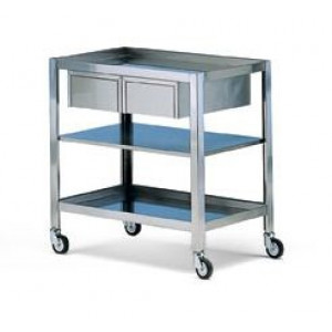 CARRELLO IN ACCIAIO INOX cm 80 x 50 x 85