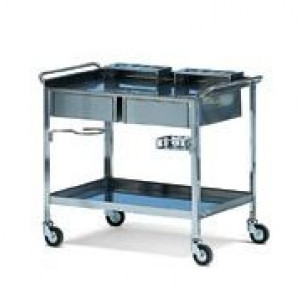 CARRELLO IN ACCIAIO INOX cm 90 x 60 x 85