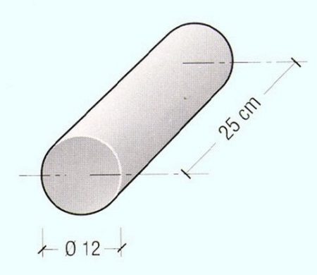 CUSCINO CILINDRICO (DIAM. 12 CM)