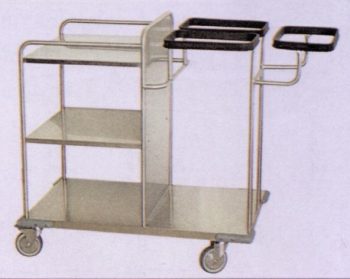 CARRELLO BIANCHERIA PULITA/SPORCA MOD. JUNIOR A 3 FORI
