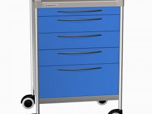 CARRELLO IN ACCIAIO INOX CON 5 CASSETTI mm 640x480