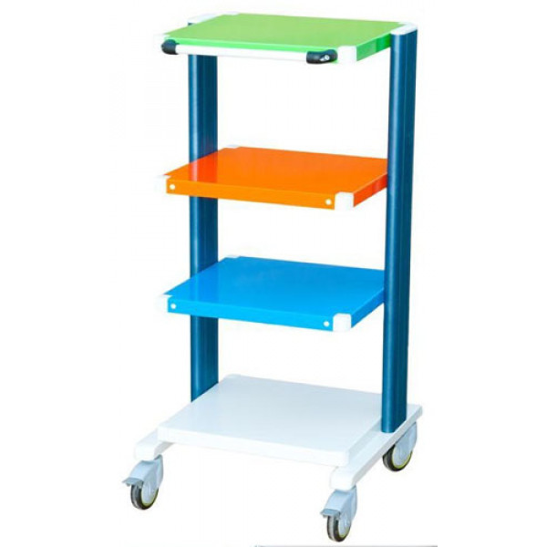 CARRELLO PORTA STRUMENTI SPALLE ALLUMINIO 4 PIANI