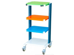 CARRELLO PORTA STRUMENTI SPALLE ALLUMINIO 4 PIANI