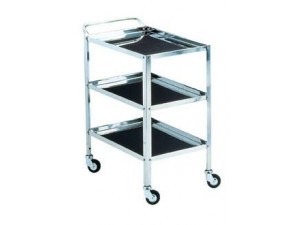 CARRELLO IN ACCIAIO INOX cm 70x50x82 A 3 PIANI